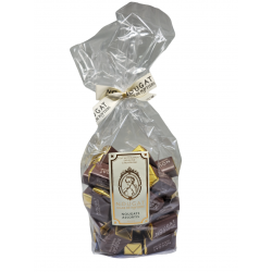 Sachet Nougat de Montélimar - enrobé chocolat noir - 600g