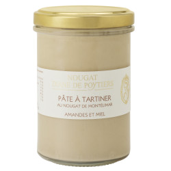 Pâte à tartiner au Nougat de Montélimar, Amandes et Miel - 220g