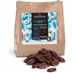 Chocolat noir Valrhona - Caraïbe - 66% de cacao