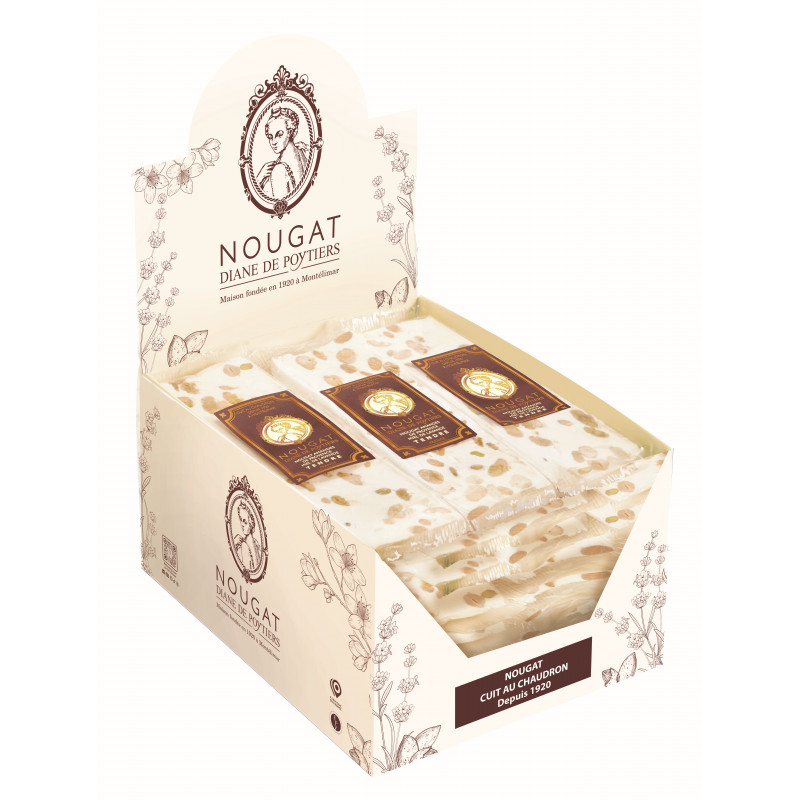 Nougat des Rois tendre - Amandes et miel de Montélimar - Barre 100g