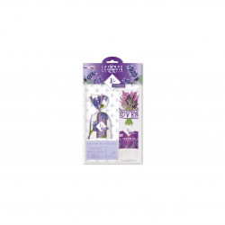 Lot 1 sachet 18g Lavande & Lavandin Tissu Provence Patchwork + 1 Savon 100g Lavande + 1 Torchon Brodé