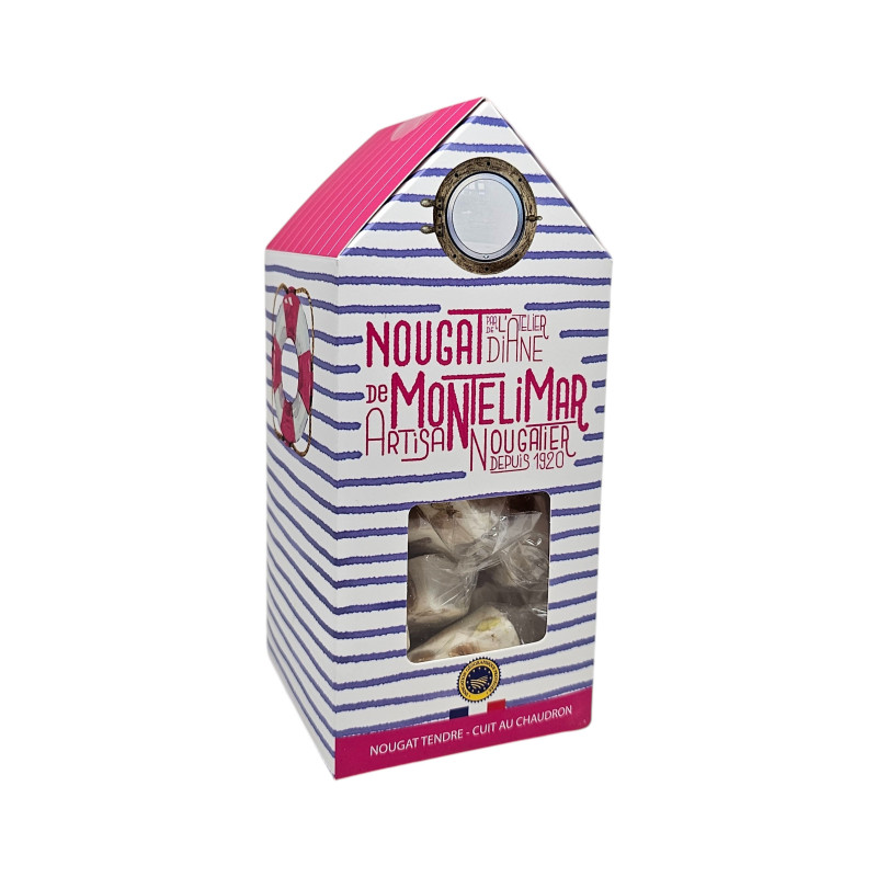 Nougat "Marinière" Montélimar IGP tendre Cabine de plage 120g