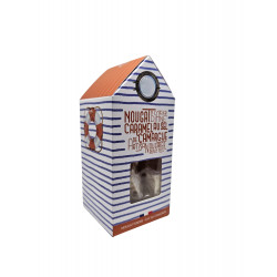 Nougat "Marinière" Caramel sel de Camargue IGP tendre Cabine de plage -120g
