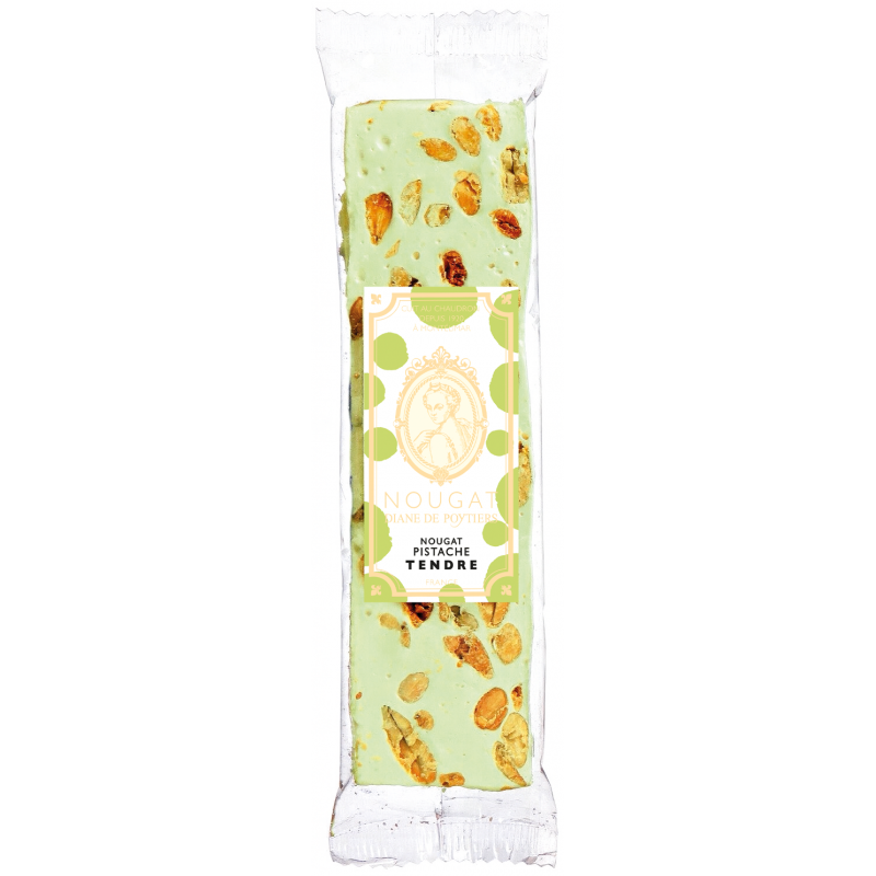 Barre de nougat à la pistache arôme & colorant naturel - 100g