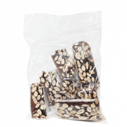 Offre spéciale chutes : 2 sachets 500g  CHUTES nougat NOIR DE PROVENCE DUR + 1 sachet 500g identique OFFERT