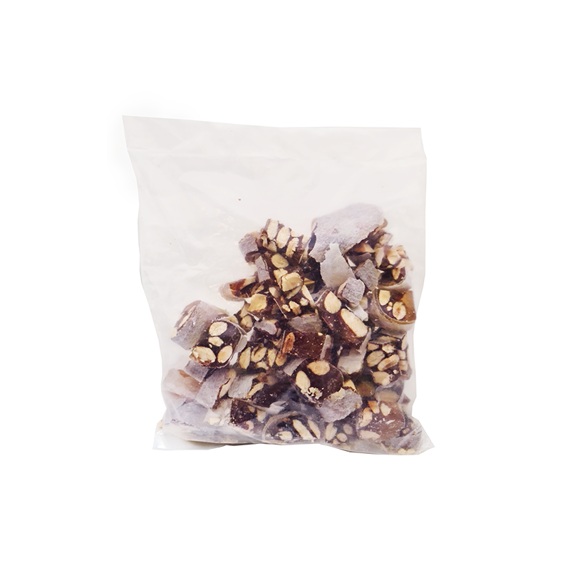 Offre spéciale chutes : 2 sachets 500g  CHUTES nougat NOIR DE PROVENCE DUR + 1 sachet 500g identique OFFERT